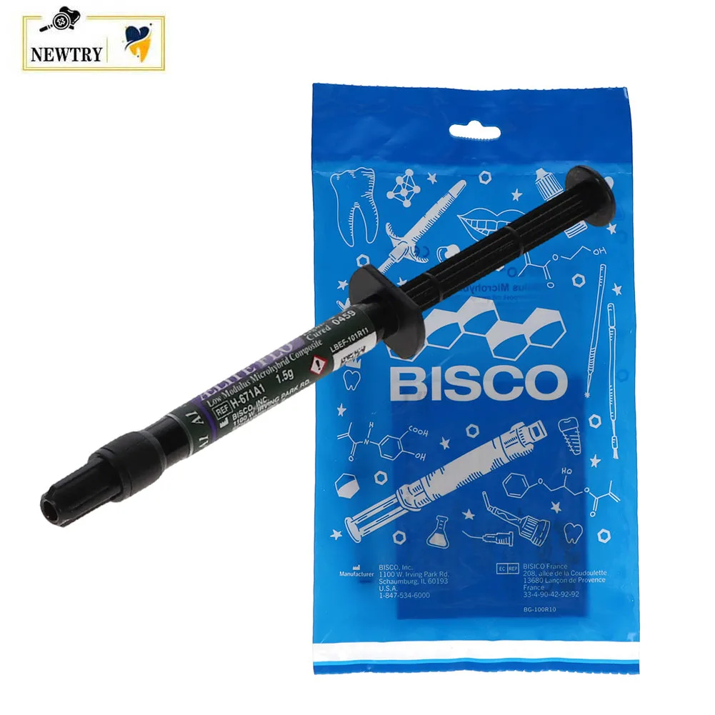 Dental Restorative Material BISCO Aeliteflo Light Curing Flowable Microhybrid Composite Resin 1.5g Syringe A1/A2/A3/A3.5 Shade