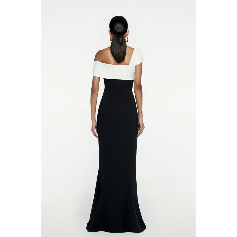 Neue Ankunfts-Abschlussballkleider, schlicht, schulterfrei, Meerjungfrau-Partykleider, bodenlang, schlank, elegant, formelle Damen-Abendkleider