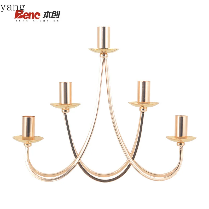 

CX simple creative metal candle holder candle light dinner table ornament