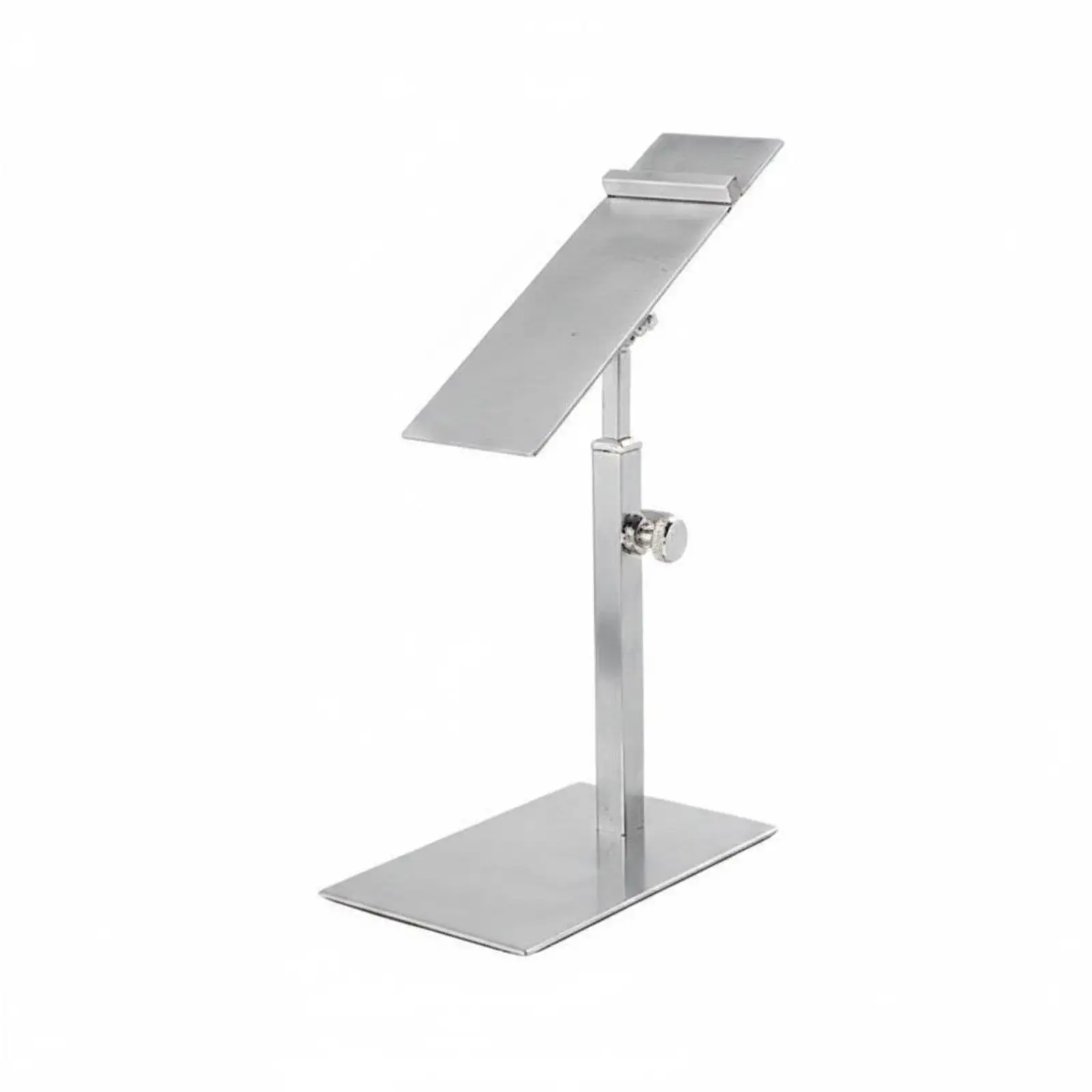 Elegant Stainless Steel Shoe Display Stand Adjustable Height Footwear Riser for High Heels Sneakers Children Shoes