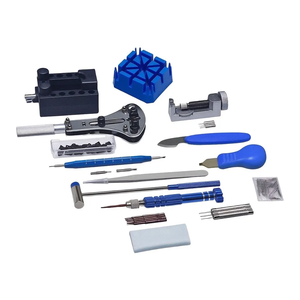 185 pcs Watch Repair Tool Kit Compatible with Most Watch Brands Includes Spring Bars Tweezers and Screwdrivers