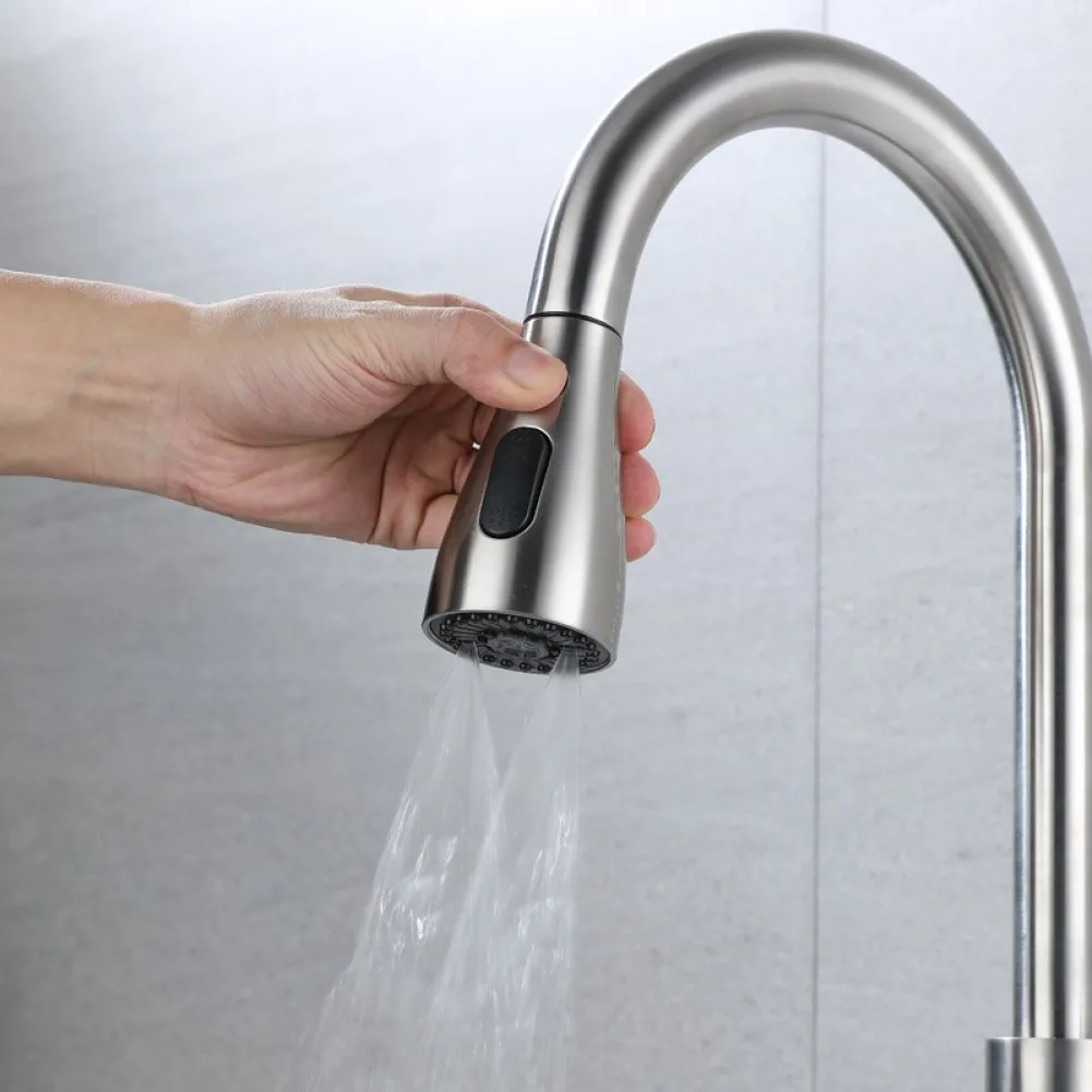 Kitchen Pull Out Faucet Nozzle Water Saving Bathroom Basin Sink Water Faucet Filter Universal Connection