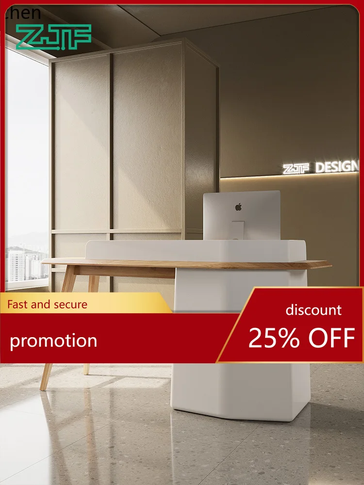 

HXL Clothing Cashier Counter Simple Beauty Salon Front Desk Reception Desk