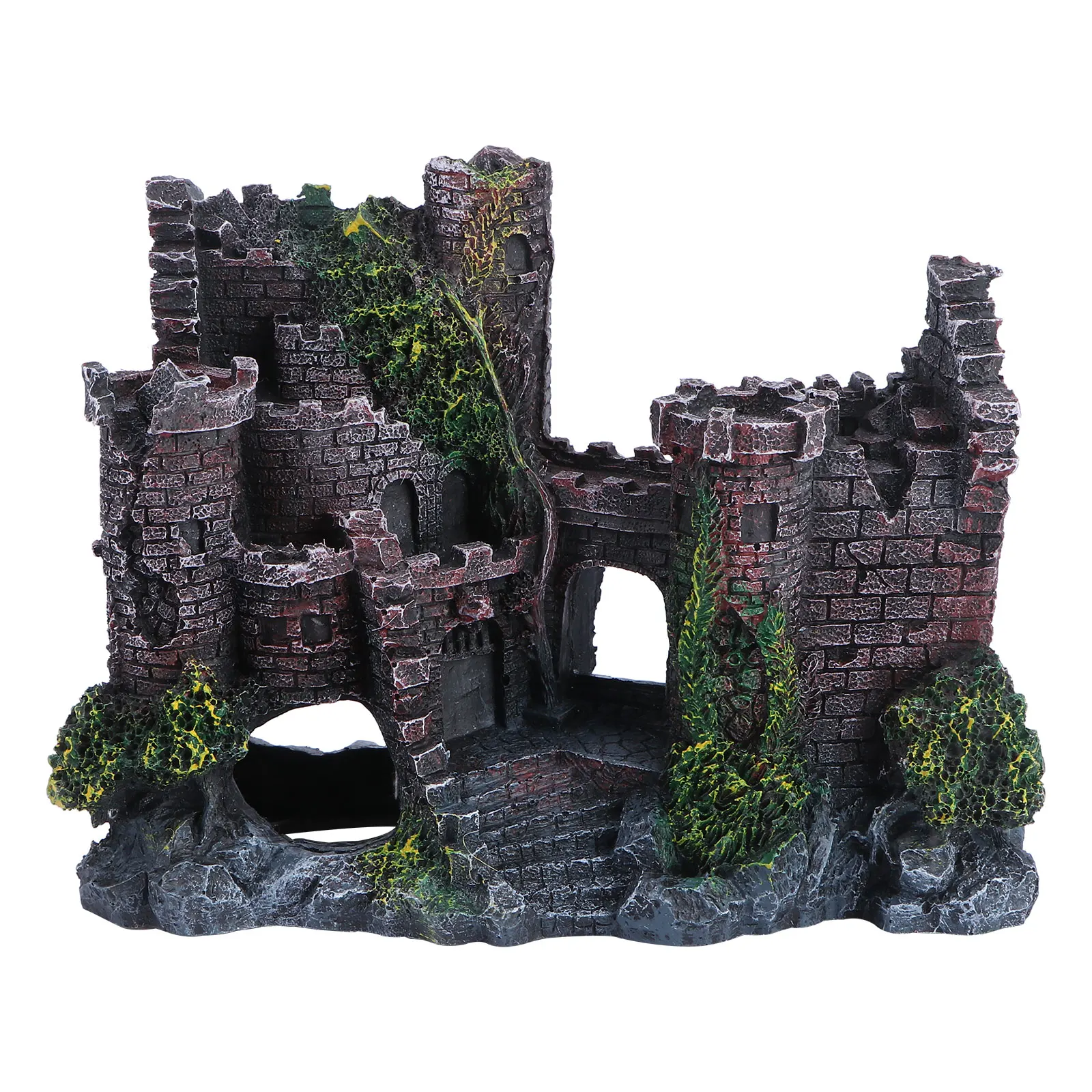 

Simulation Castle Decor Resin Adornment Fish Tank Landscape Craft Fine Workmanship Fading-Resistant Underwater World