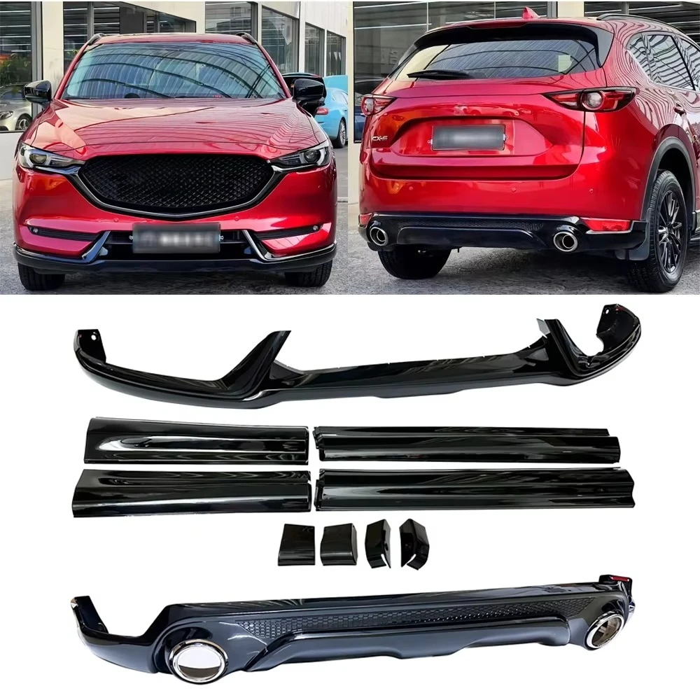 High Quality ABS Material Car Body Kits Sports Style Front Rear Lip Decoration Upgrade for CX-5 2017-2021