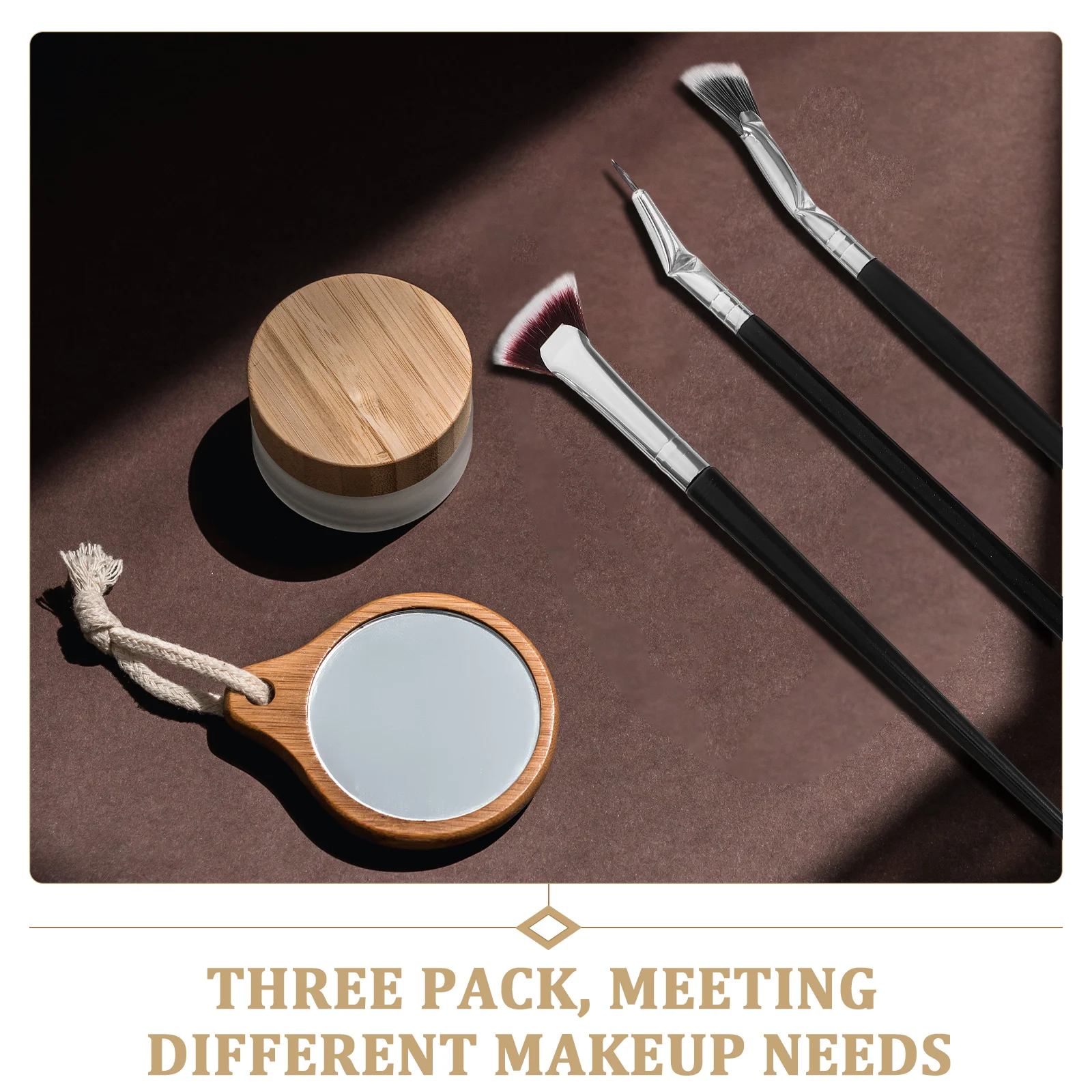 1 Juego de cepillo de pestañas festoneado de ángulo plegable, herramienta separadora de pestañas en forma de abanico para aplicación de máscara, maquillaje con acabado sin atascos