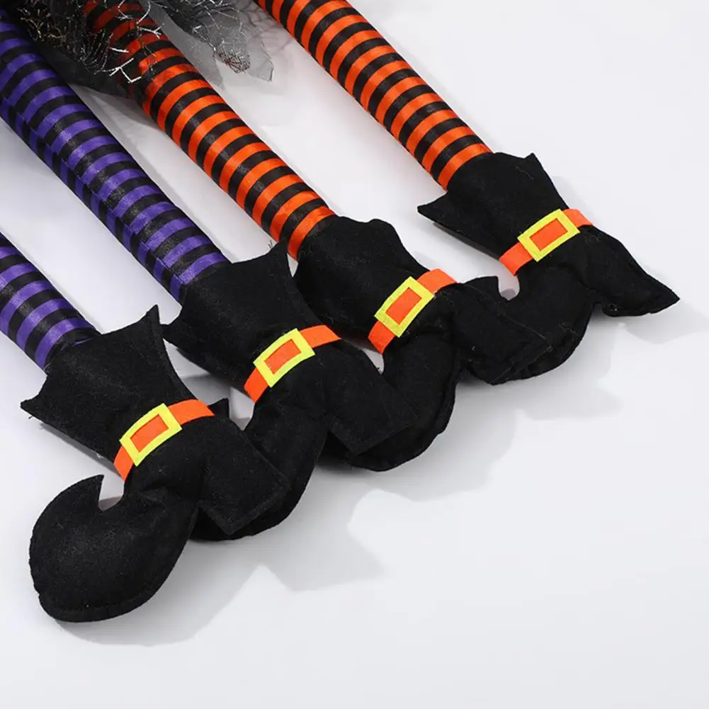 Window Hanging Decoration Plush Stuffed Halloween Witch Legs Ornament for Front Door Wall Window Car Trunk Decor Witch for Auto