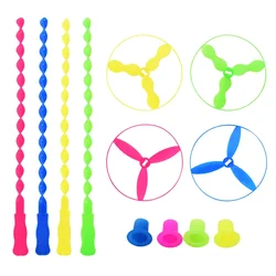 20set/bag Colorful Hand Push Flying Disc Toys Plastic Flying Dragonfly Kids Birthday Party Favors Guests Gifts School Prizes