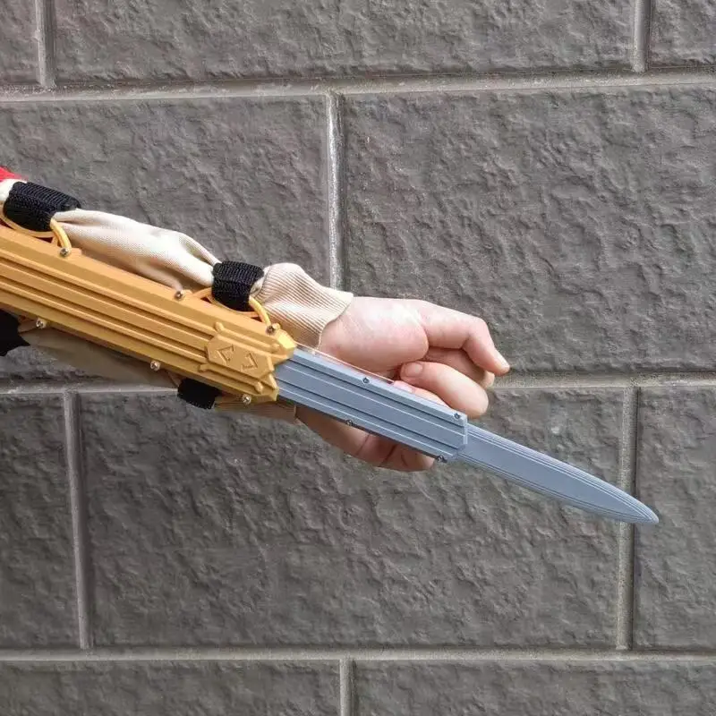 New 3-Section Cord-Controlled Hidden Blade, Retractable Lattice Structure, Assassin's Creed Hidden Blade, Role-Playing Prop