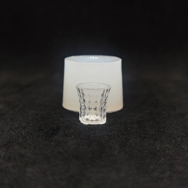 1PC Dollhouse Cups Silicone Mold Dolls House Mini Sippy Cup Dollhouse Decoration Accessories Pretend Play Toy