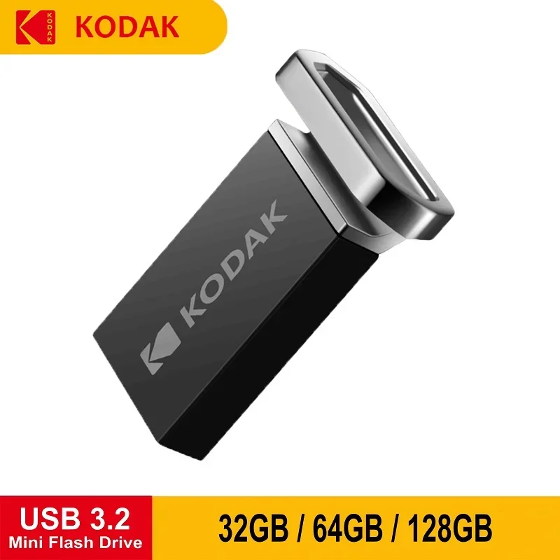

Kodak USB3.2 Pendrive K113 32GB 64GB 128GB High Speed 140MB/S Mini Metal USB Flash Drive Office Storage Memory Device for PC Car