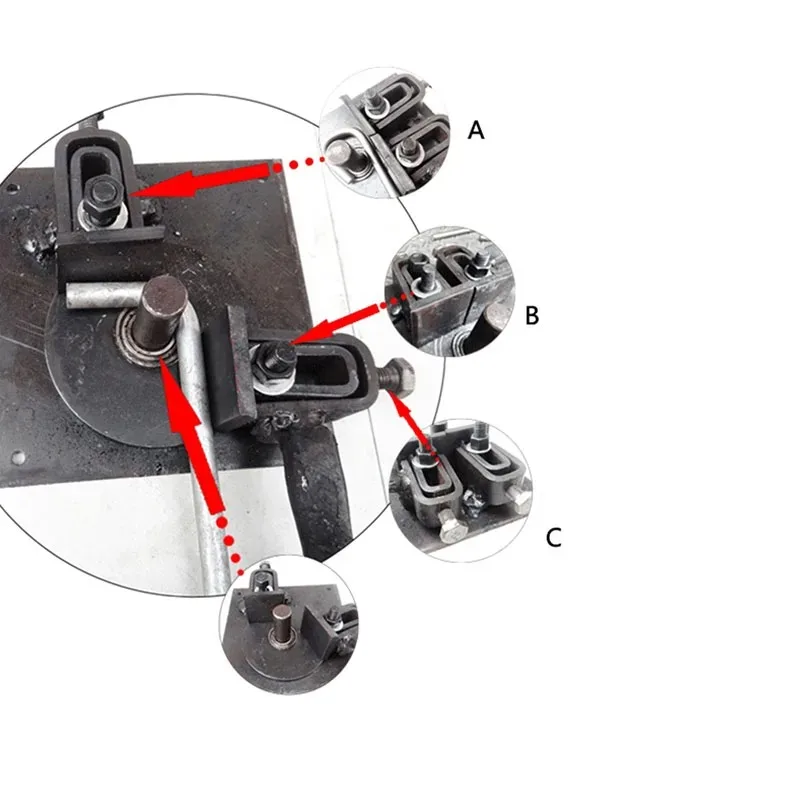 Bending Rebar Construction Site Rebar Stirrup Wrench Bending Moving Rebar Bender Arc Manual Thickening Manual