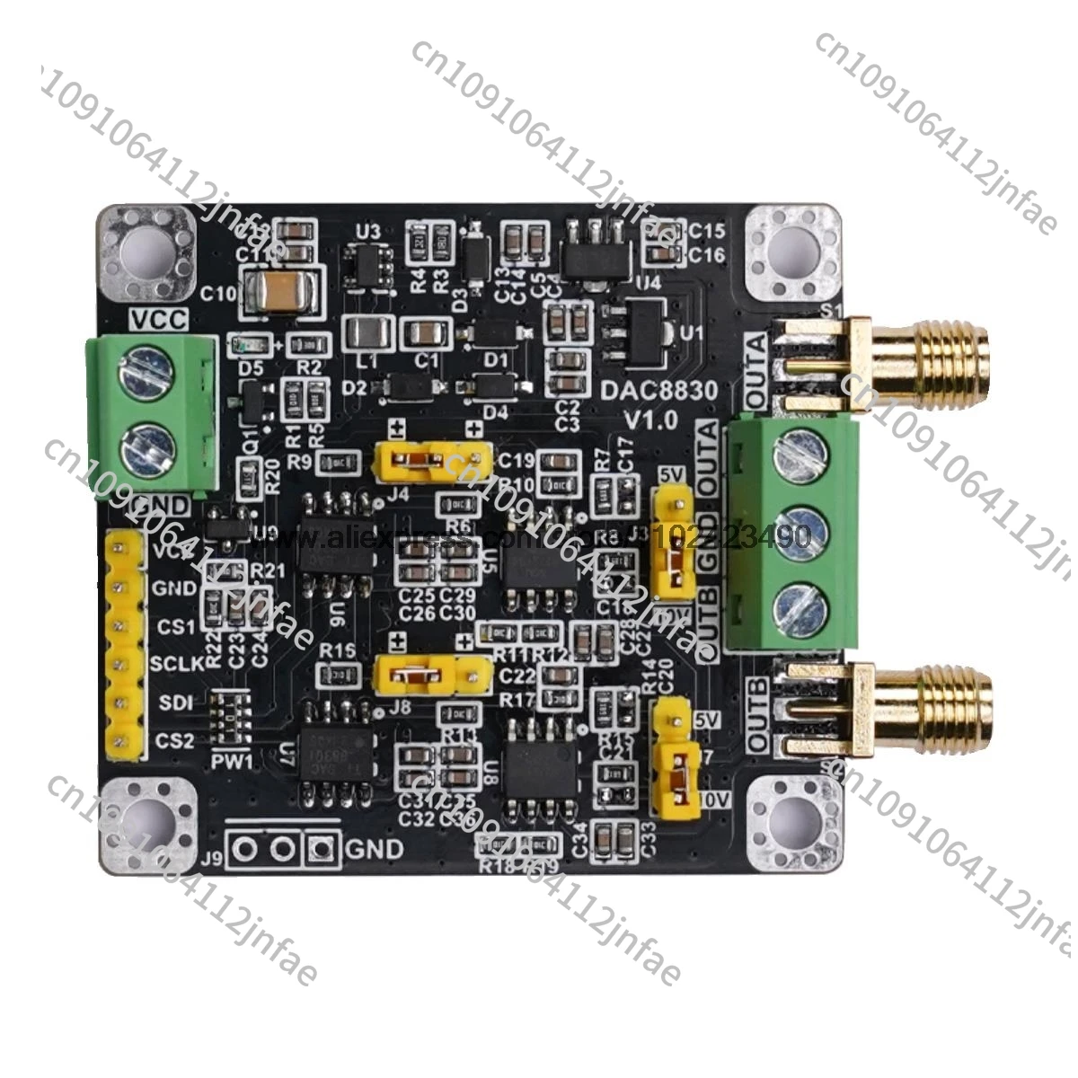 module-dac8830-convertisseur-analogique-numerique-double-canal-deux-canaux-16-bits-module-dac-0-5v-0-10v-10v