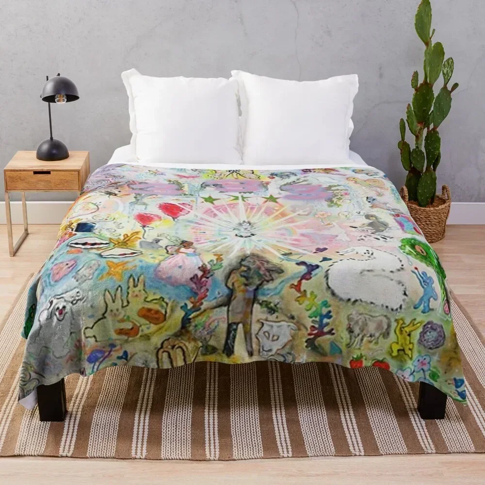 333 bladee album cover Throw Blanket Warm Flannel Blanket for Couch Chair Bedroom