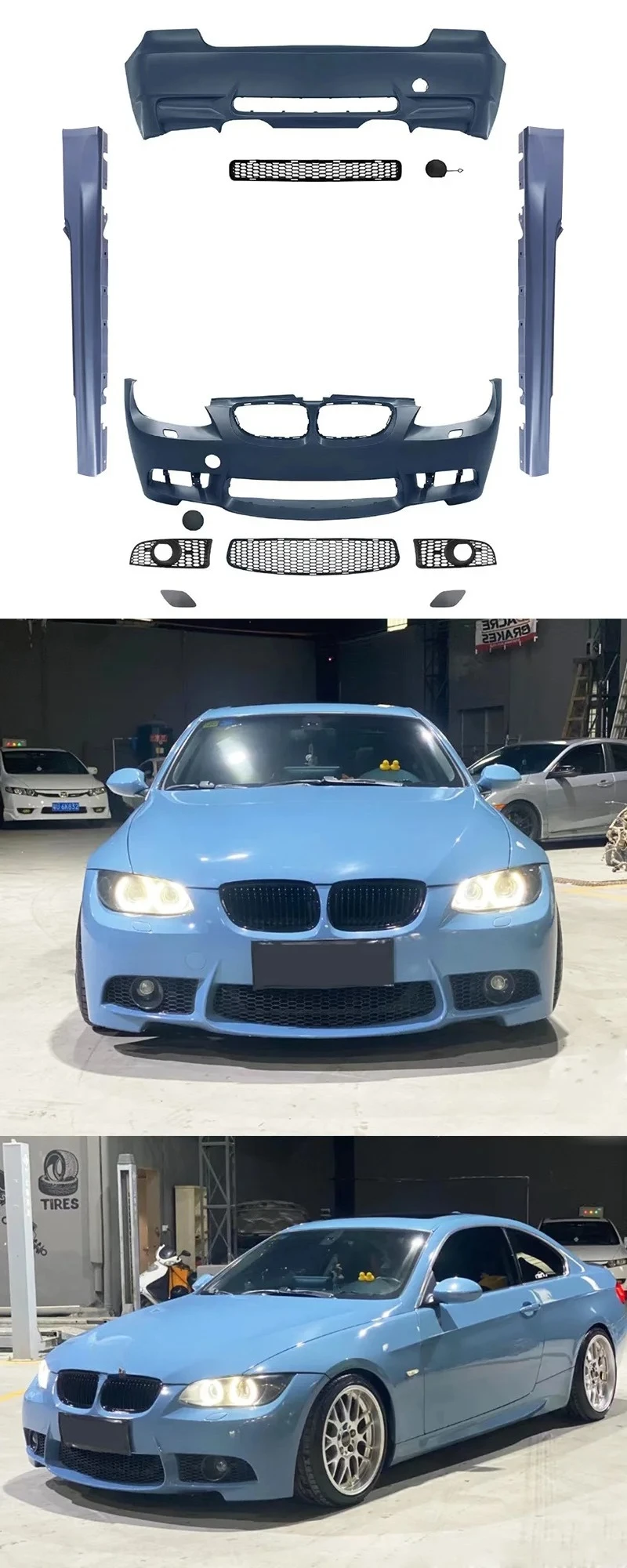 

Applicable To 06-12 BMW 3 Series E92E93 330i335i Modified M3 Large Surround Upgrade M Front Bar Rear Bar