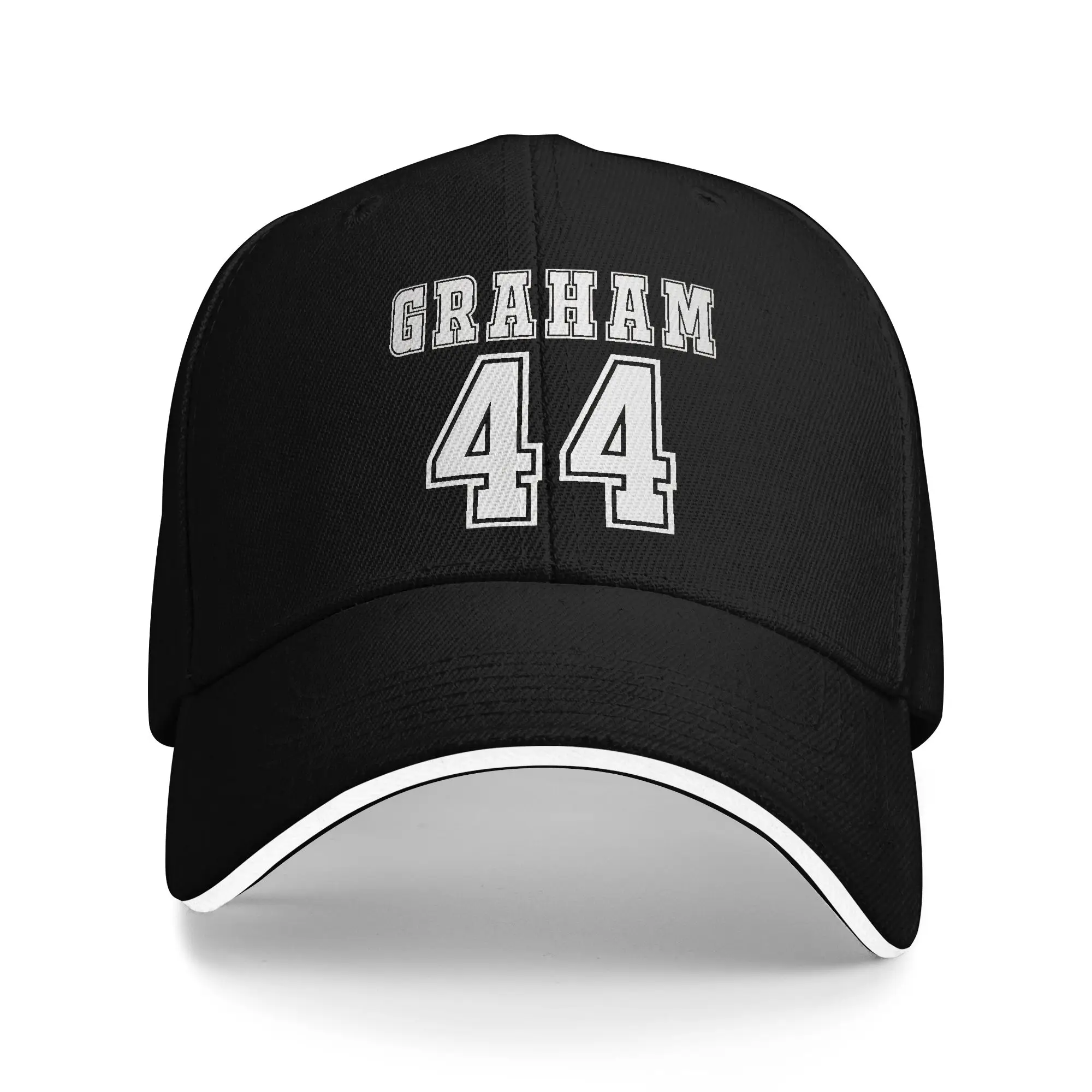 Off Campus Garrett Graham Baseball Cap Hip Hop Number 44 Sandwich Cap for Men Women Adjustable Dad Hat Outdoor
