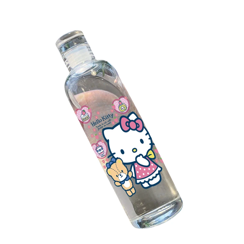 Heiiokitty Cute Pattern Child Cartoon Niche Cup Good-Looking Transparent Anime Scaled Cup Girl Kawaii Large Capacity Gift 500ml