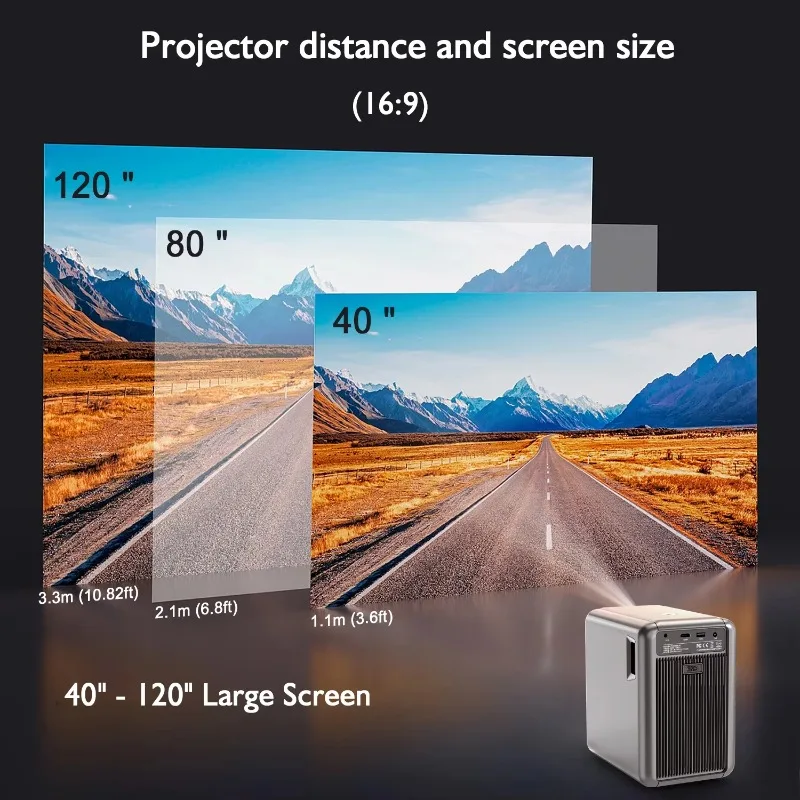 Proyector interactivo LED de 7000 lúmenes Proyectores de tiro corto OEM Proyector inalámbrico Bluetooth Smart Tv 4k