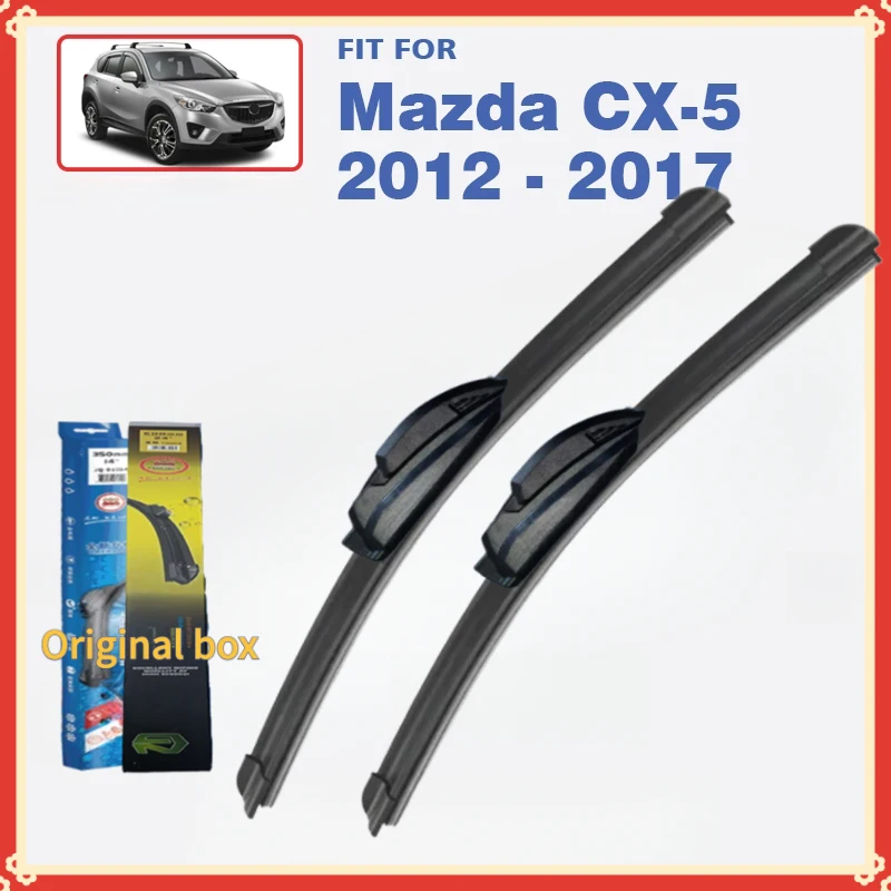 

Car Front Wiper Blades Set For Mazda CX5 CX-5 MK1 2012 2013 2014 2015 2016 2017 Windshield Windscreen Window Accessories