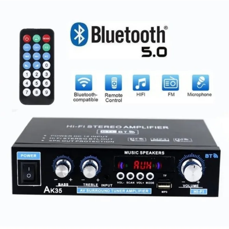 AK35Digital Amplifier BluetoothUTwo-Channel Bluetooth Amplifier