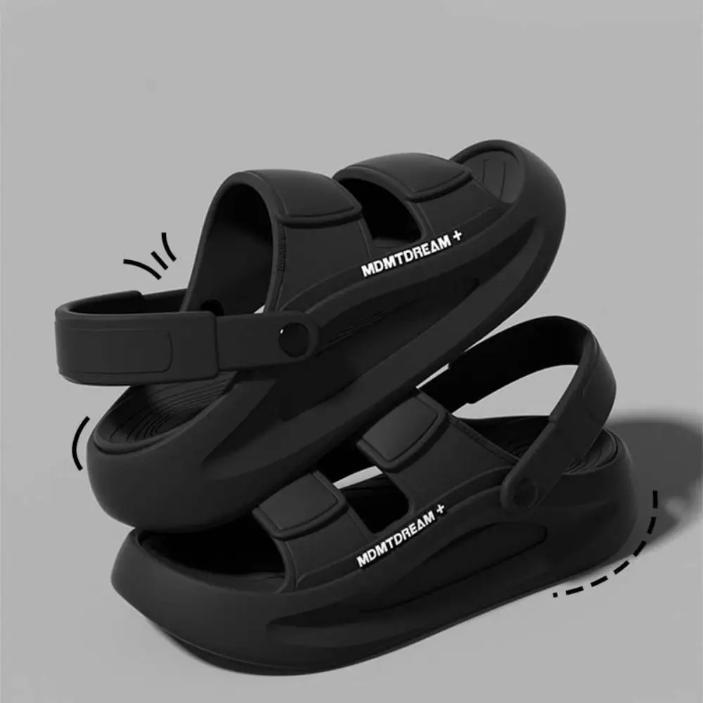 Zapatillas planas informales antideslizantes de EVA, sandalias con plataforma antiolor y Punta abierta, zapatos de playa, sandalias deslizantes para hombre de verano