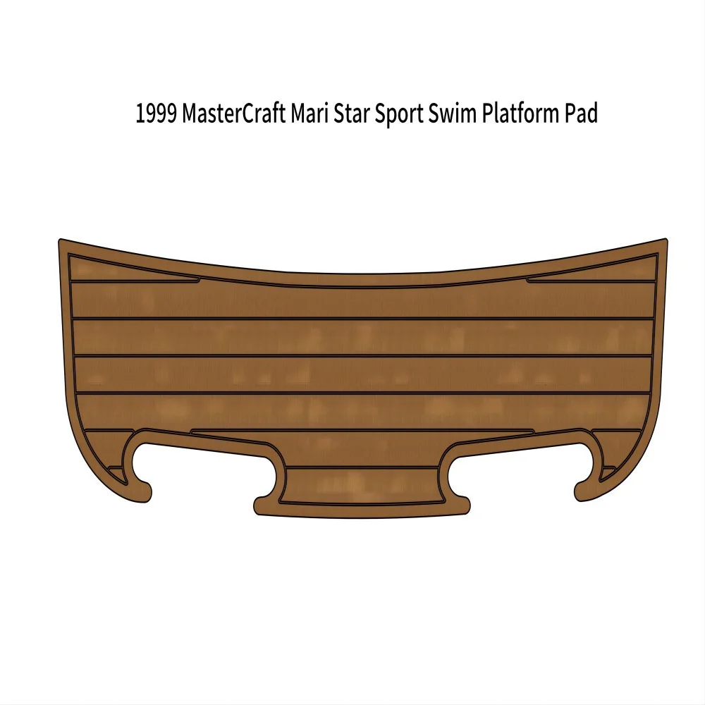 

1999 MasterCraft Mari Star Sport Swim Platform Pad Boat EVA Faux Teak Deck Floor Backing Self Adhesive SeaDek Gatorstep Style