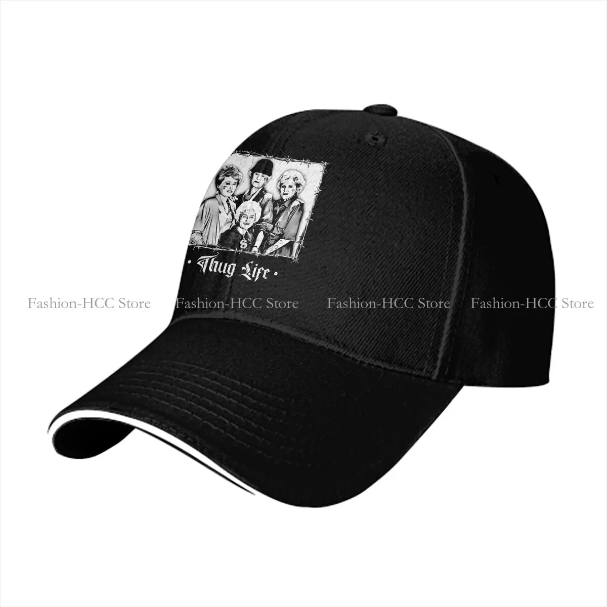 White Solid Color Baseball Caps Peaked Cap Golden Girls Sun Shade Hats Men Women