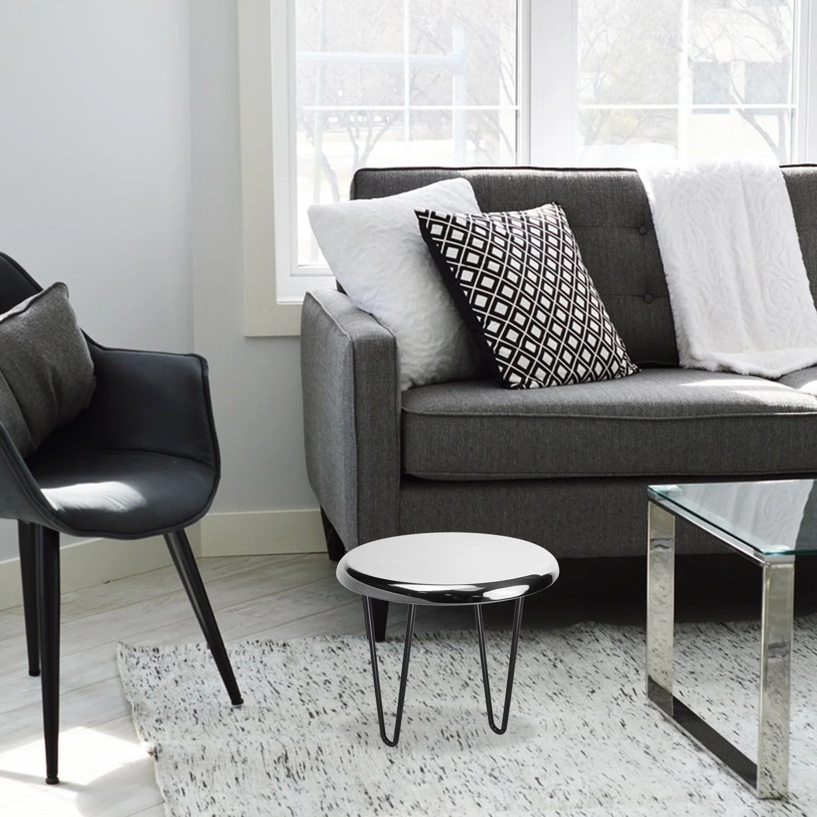 Nightstand Legs Student Computer Desk Counter Table Metal Coffee Iron Wire Dining Furniture