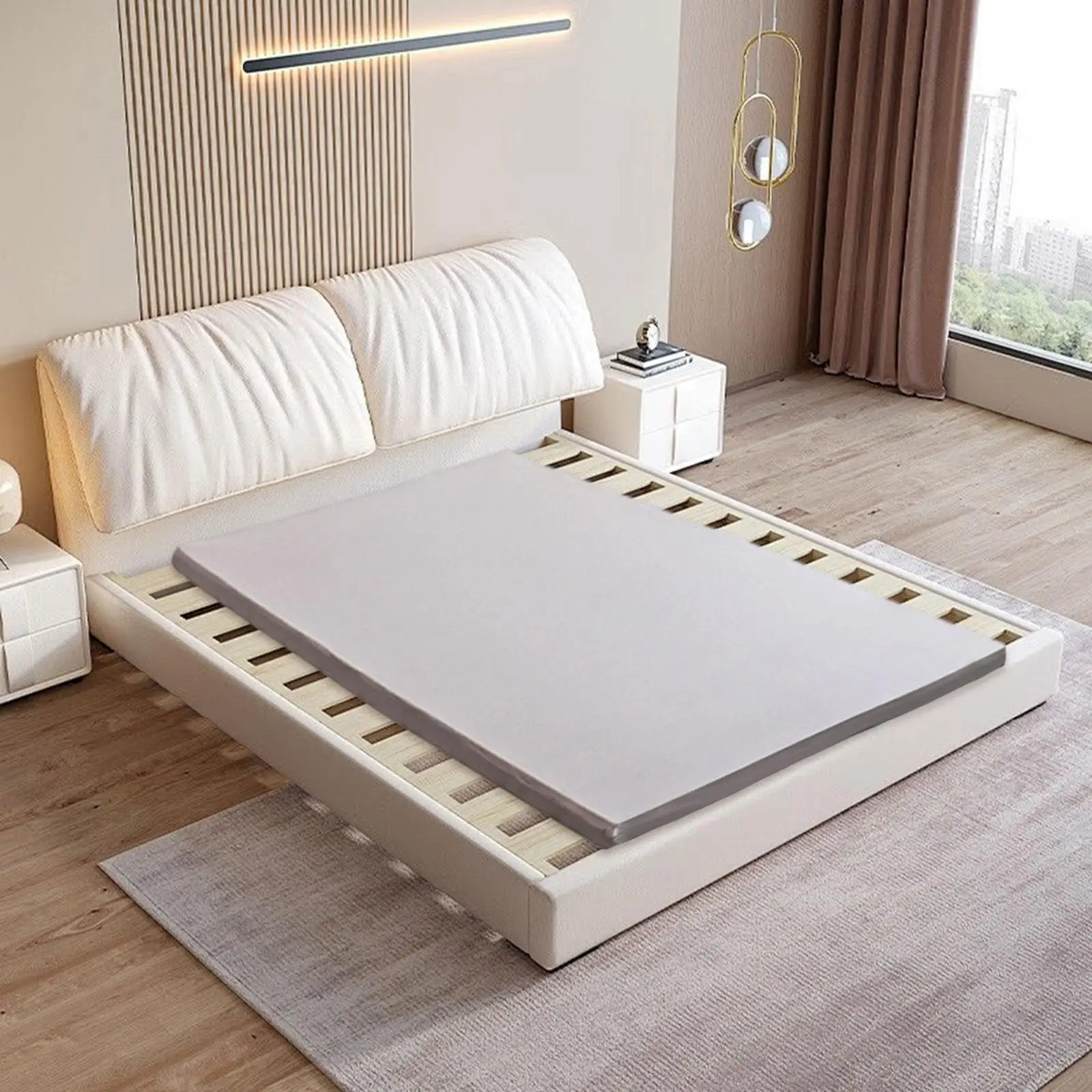 Protective Washable Milk Silk Mattress Cover Encasement with Zipper for Bedroom Mattress 160x200 Bed Accessory