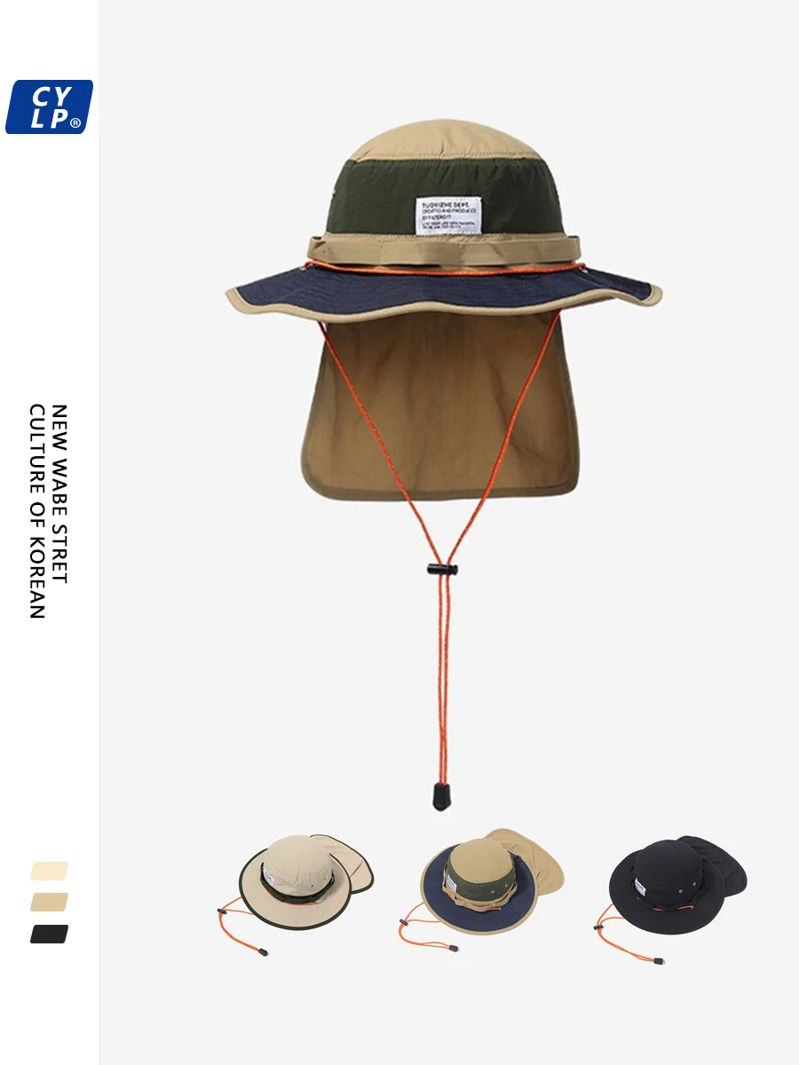 

Mountaineering Sun Protective Sun Hat Female Summer Breathable Quick-Drying Bucket Hat Male Korean Style Fashion Bucket Hat