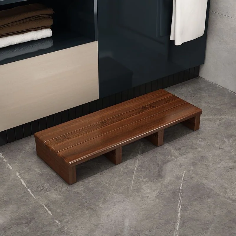 Foot stool Solid wood kitchen Foot stool Toilet mat table Bathroom Upper and lower bed Height