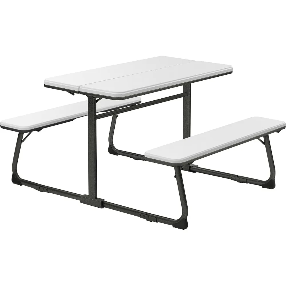 

Folding Picnic Table with Benches, Portable Picnic Tables Foldable, Collapsible Camping Picnic Tables with Seats, Camping Table