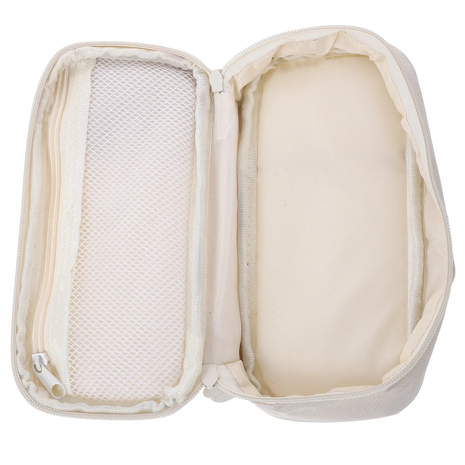 

Large Capacity Canvas Pencil Case Portable Pen Storage Bag Multi-Function Zipper Pouch For School Office Stationery Organizer