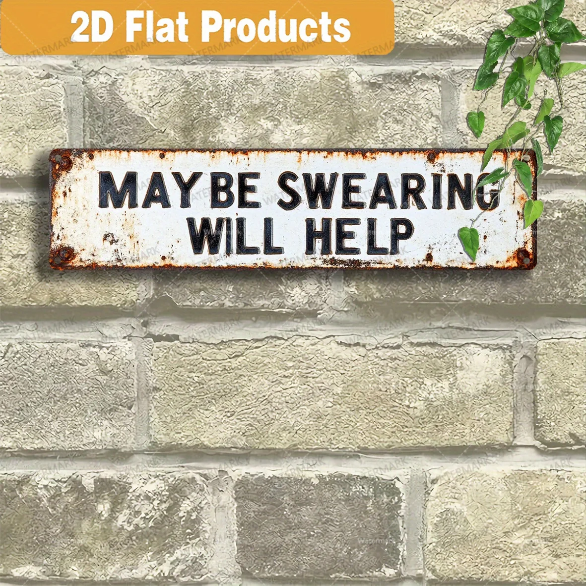 2D Flat, 1pc Humorous 