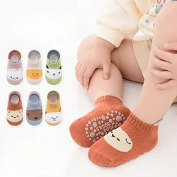 Cartoon Loose Mouth Baby Anti Slip Boat Socks Infants Young Children Glued Trampoline Sock Small Animals Floor Sock Socks Kids