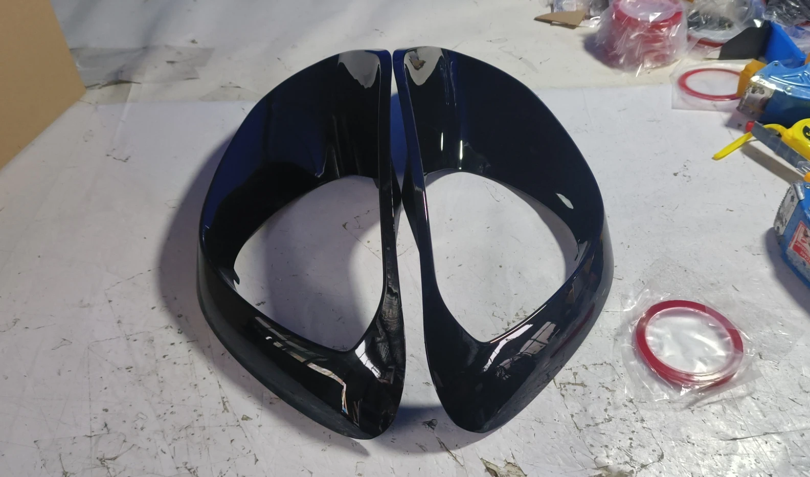 

Real Dry Carbon Fiber Front bumper Fog Lamp Vent Splitters Car Decoration for Mercedes Benz CLA Class W118 C118 CLA45 AMG 2020+