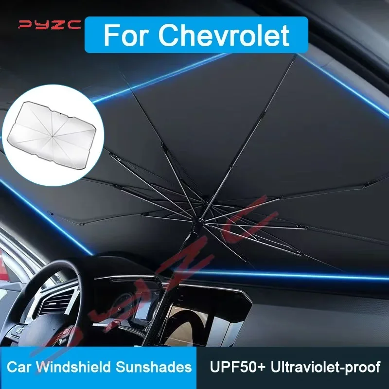 For Chevrolet Chevy Malibu Camaro Cruze Traverse Spark Equinox Sonic Volt Car Windshield Sunshades Front Shading Umbrella