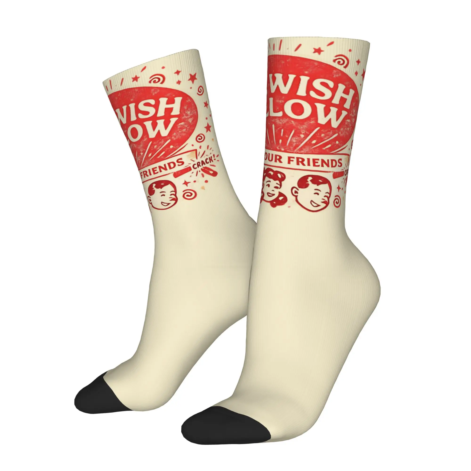 One Wish Willow - Obsession 2026  Design Crew Socks Outfits for Women Men Cozy Crew Socks