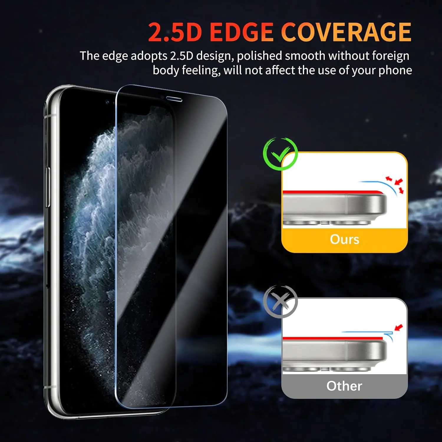 3 قطع 9H زجاج مقسى مضاد للتجسس لهاتف iPhone 11 Pro Max واقي شاشة الخصوصية