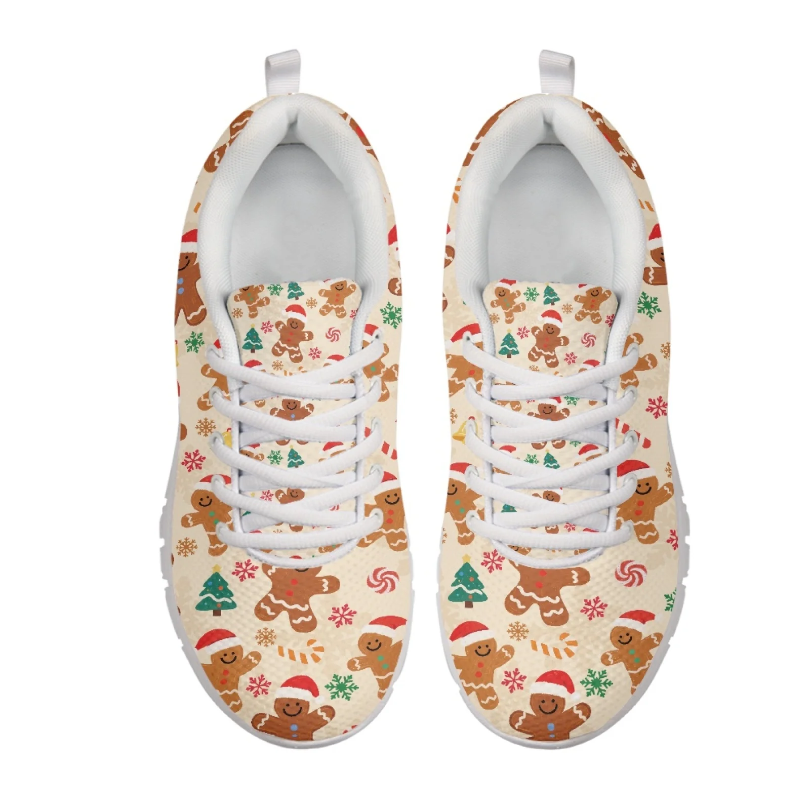 Coloranimal Snowflake Design Slip-on Jogging Shoes Mesh & EVA Sole Running Shoes Breathable Sports Trainers for Men