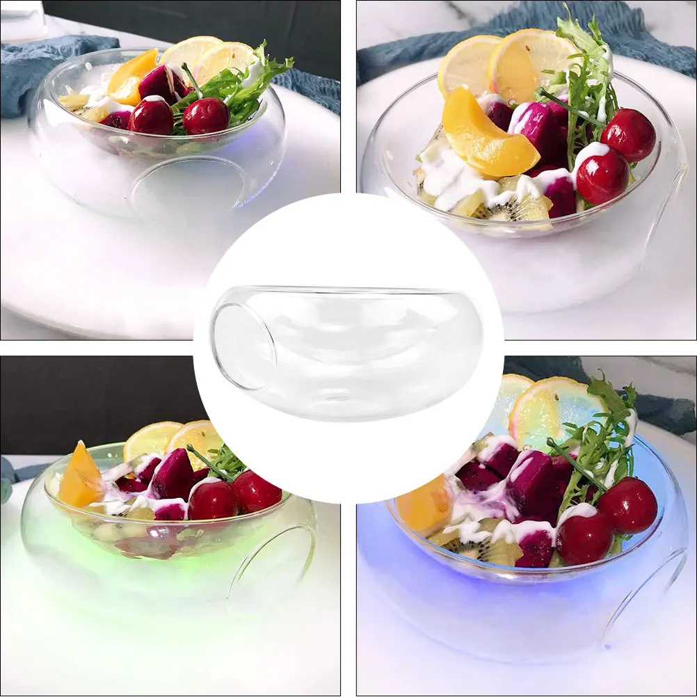 

Large Glass Bowl Decorative Clear Bowls for Party Food Serving Individual Salad Purpose