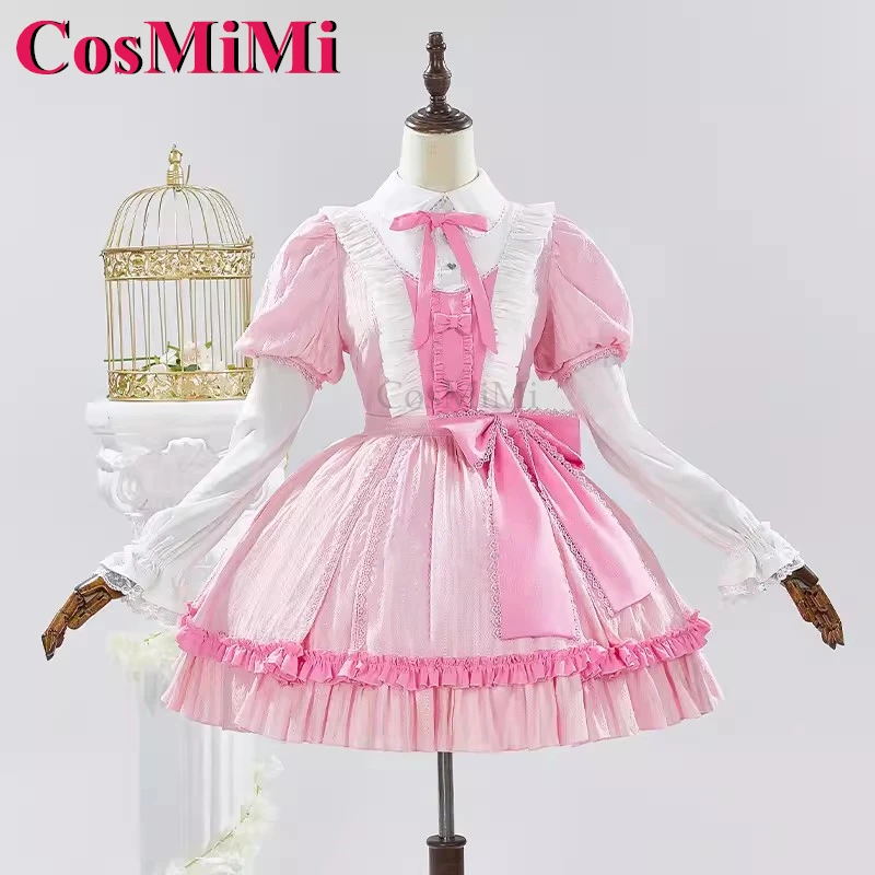 Cosmimi anime calcinha & meia com cinto de liga meia cosplay traje rosa lolita vestido carnaval festa role play roupas S-XL