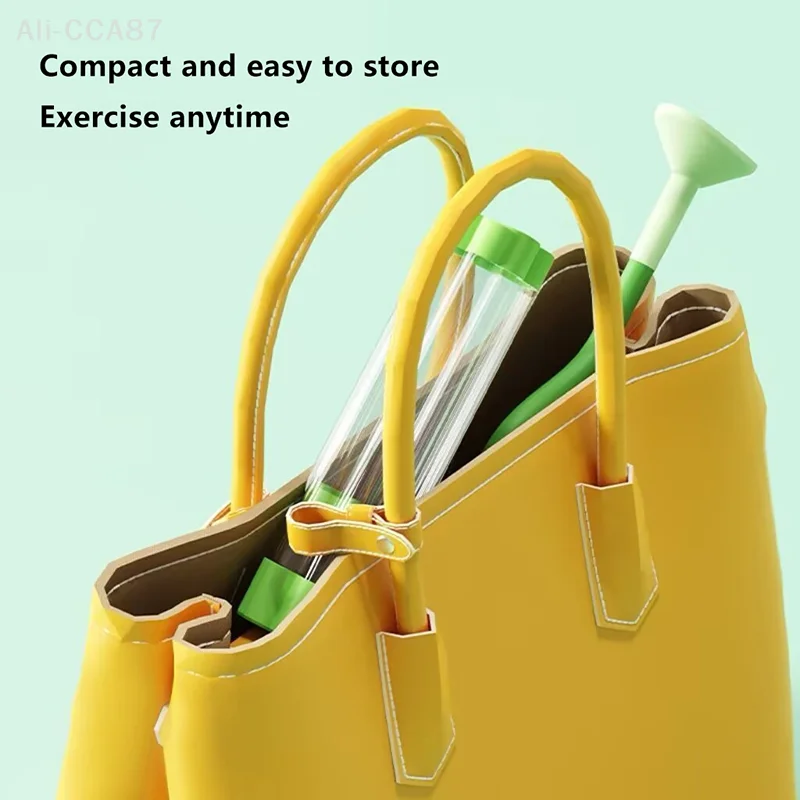 مجموعة دمبل لتدريب عضلات البطن، جهاز تمرين التنفس العميق لتعزيز قدرة الرئة