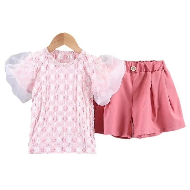 

Summer Fashion Baby Clothes Children T-Shirt Shorts 2Pcs/Sets Kids Girls Clothing Suit Toddler Casual Costume Infant Tracksuits