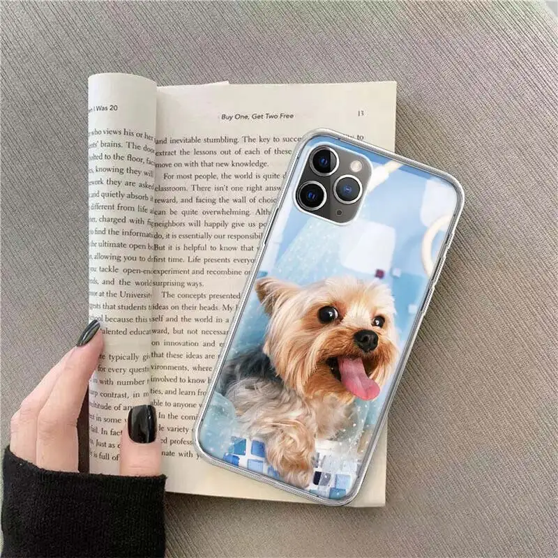 Yorkshire terrier dog Phone For Apple Iphone 14 12 13 15 Pro Max Mini 11 16 Plus X XS XR Case SE 2020 Shell Cover Clear TPU Pro