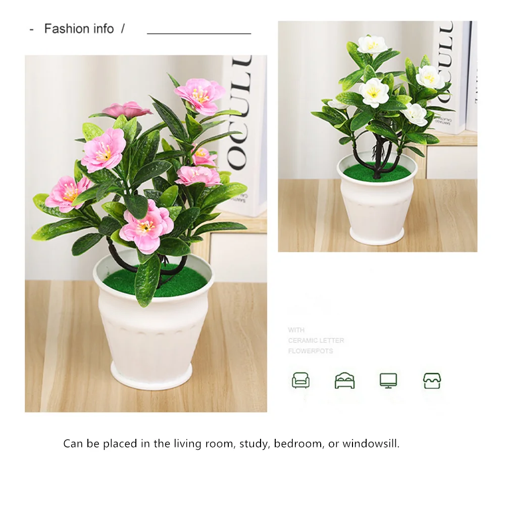 Simulation of artificial potted environmental protection lifelike 7-pronged Begonia flower photography props home decoration