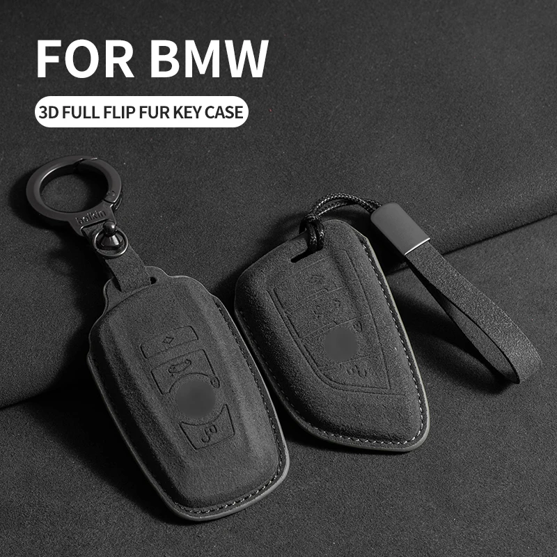 Car Key Cover Fits For BMW 3‑Series, 5‑Series, X3, X5, 7‑Series, New Generation i3‑i7, iX3, M2‑M5, Z4 Car Key Shell Protector