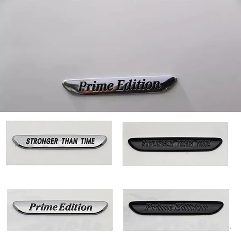 Car Side Sticker Rear Trunk Badge for Mercedes Benz STRONGER THAN TIME Prime Edition Emblem W210 W204 W203 W205 W176 W168 GLK