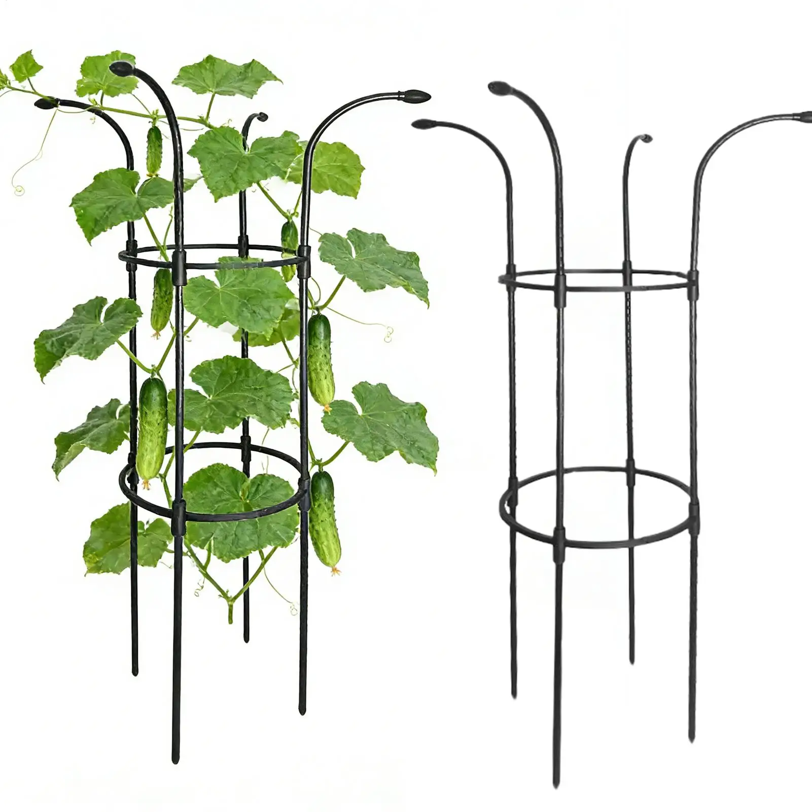 Umbrella Trellis Decorative Vertical Rustproof Stable Umbrella Trellis Tower Frame For Vine Rose Clematis Vegetable Dragon Fruit