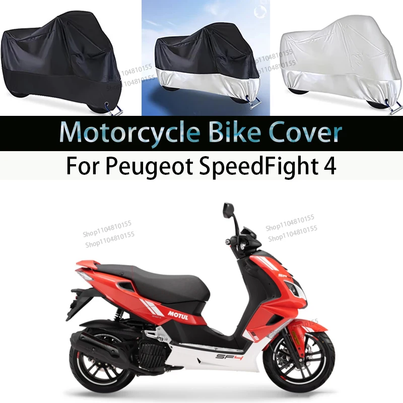 

For Peugeot SpeedFigh4 Motorcycle Cover Moto RainCover Waterproof Dustproof UV Cover Coat Indoor Outdoor Motorbike Scooter Cover